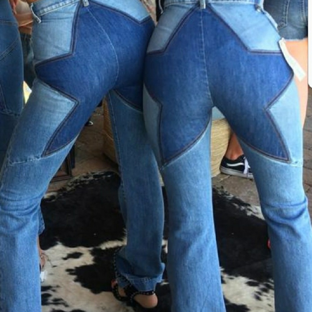 Cute  denim wide leg pants NEW NEVER WORN